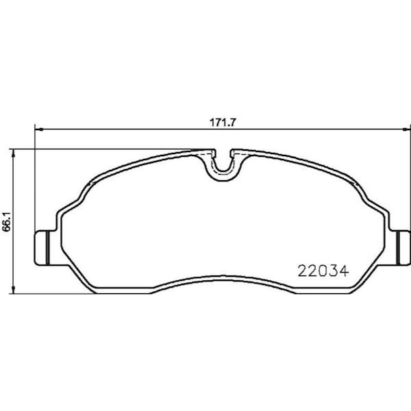 Pagid Brakes Ford Transit-150 17-15/Transit-250 17-15 Brake Pad Set-D, 355021571 355021571 - main